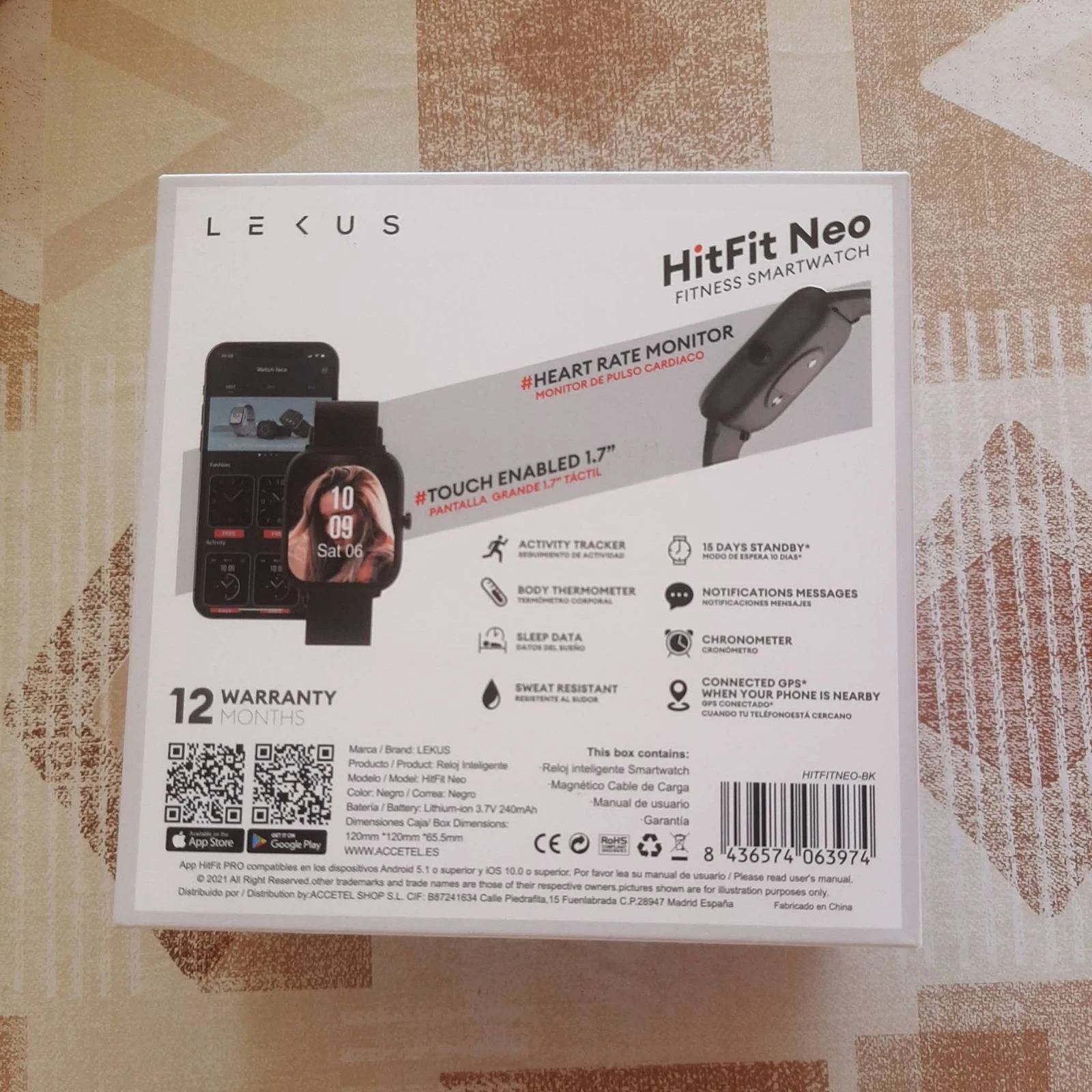 Smartwatch Hit Fit Neo Black – photo 2